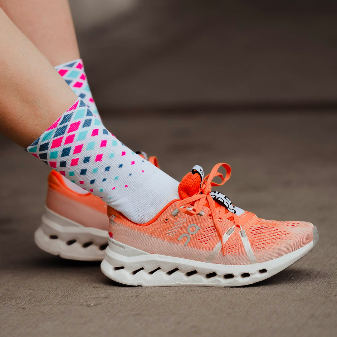 INCYLENCE HIGH-CUT RUNNING CRYSTALS 0101612-WHITE PINK CYAN Πολύχρωμο