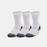 UNDER ARMOUR PERFORMANCE COTTON 3PK MID 1379530-100 White Image 2