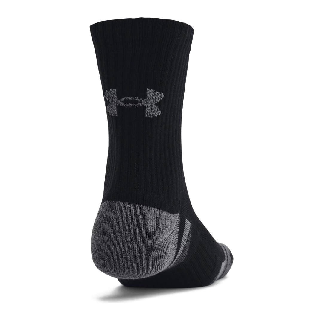 UNDER ARMOUR PERFORMANCE COTTON 3PK MID 1379530-001 Black