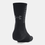 UNDER ARMOUR 3-MAKER 3PK MID-CREW 1373084-001 Black Image 0