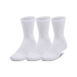 UNDER ARMOUR 3-MAKER 3PK MID-CREW 1373084-100 White Image 