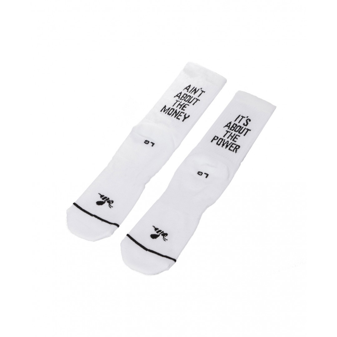 BEE UNUSUAL MT INK S.E. POWER GAME UNISEX SOCKS AS-9963-WHITE White