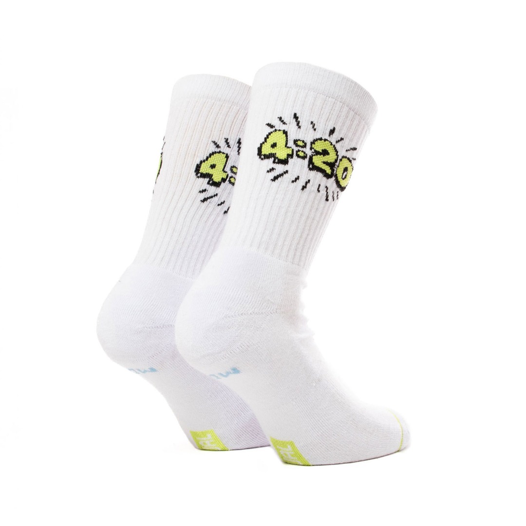 BEE UNUSUAL 420 SOCKS AS-240116-WHITE Λευκό
