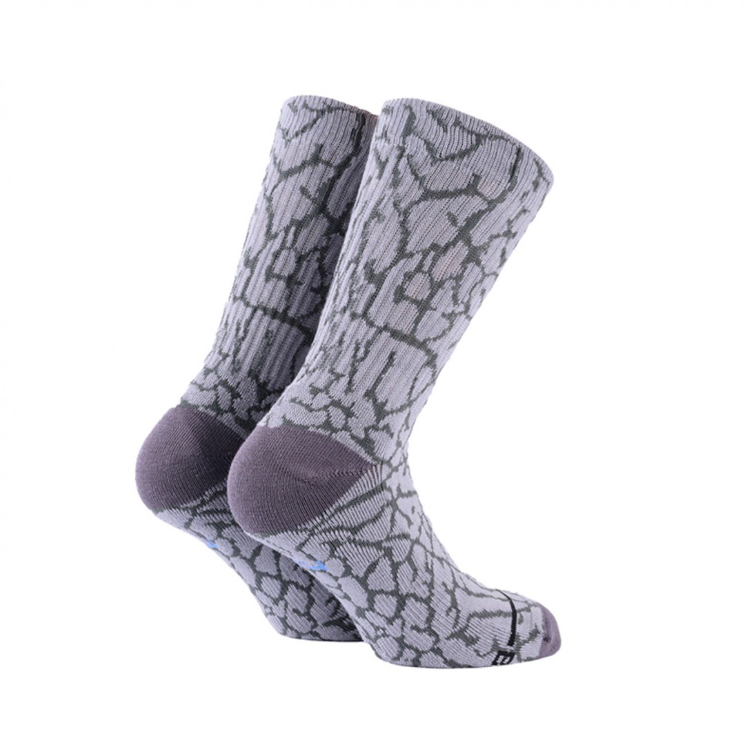 BEE UNUSUAL ELEPHANT PRINT LIMITED EDITION OG SOCKS AS-252926-GREY Grey