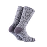 BEE UNUSUAL ELEPHANT PRINT LIMITED EDITION OG SOCKS AS-252926-GREY Grey Image 0