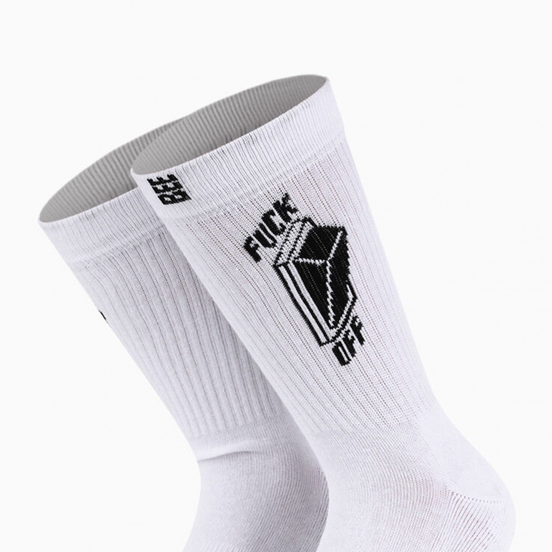 BEE UNUSUAL "SWITCH OFF" HT SOCKS WHITE AS-261622-WHITE White