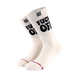 BEE UNUSUAL FCK OFF CHUNKY PREMIUM OFF WHITE SOCKS AS-252920-OFF WHITE Εκρού Εικόνα 
