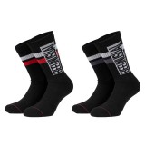 BEE UNUSUAL ORIGINAL SOLIDS CREW SOCKS 2 PACK AS-225220-BLACK Μαύρο Εικόνα 