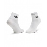 adidas Originals MID-CUT CREW SOCKS 3 PAIRS FT8529 White Image 0