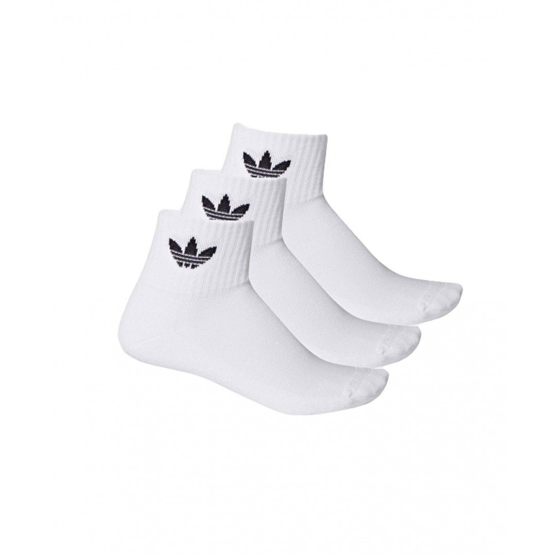 adidas Originals MID-CUT CREW SOCKS 3 PAIRS FT8529 White