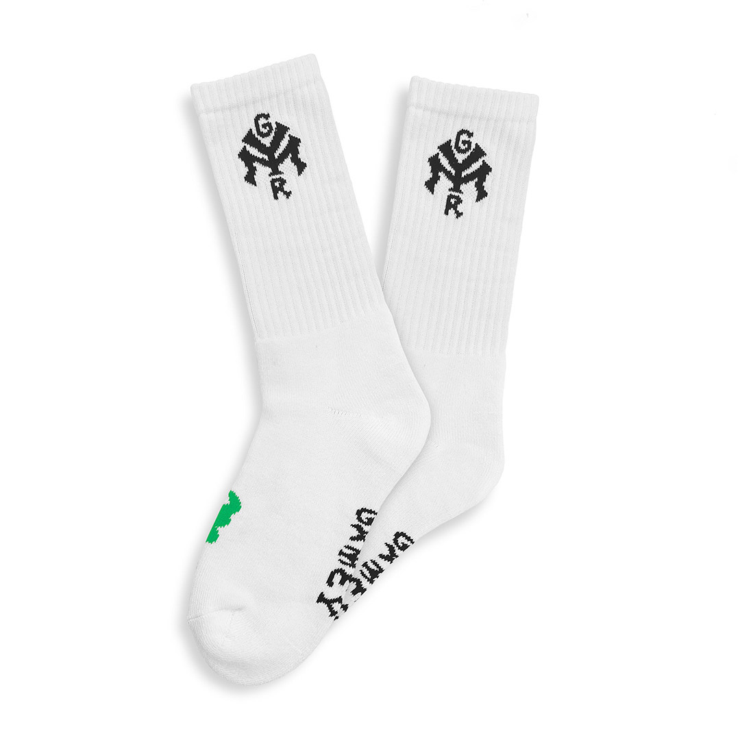 GRIMEY SWEET SCIENCE SOCKS GSO138-OWHT Ecru