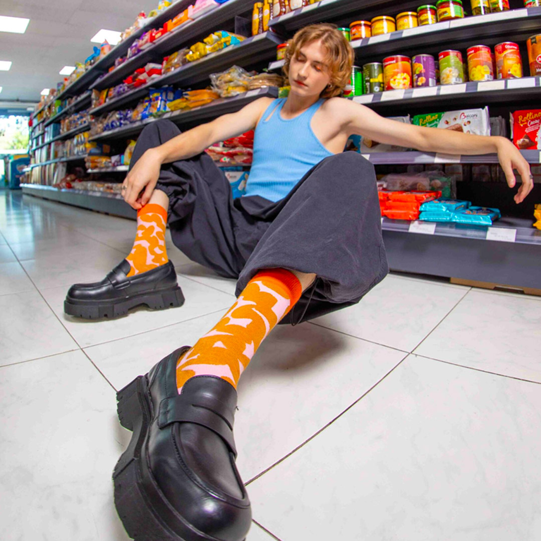EAT MY SOCKS HAPPY PEANUT BUTTER EMSNOCPEBU Mustard