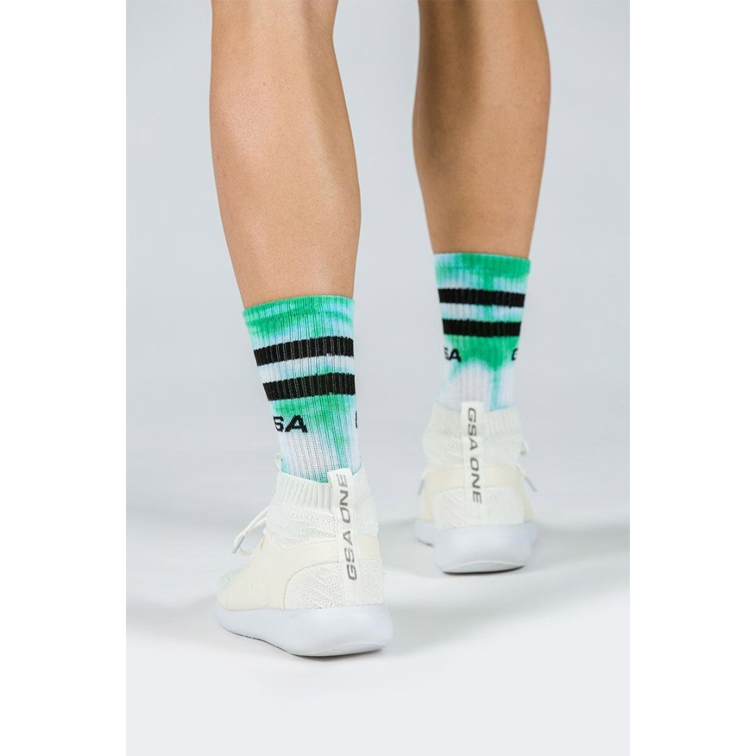 GSA UNISEX DYE TIE SOCKS 81-1904 one size-18 KELLY GREEN Green