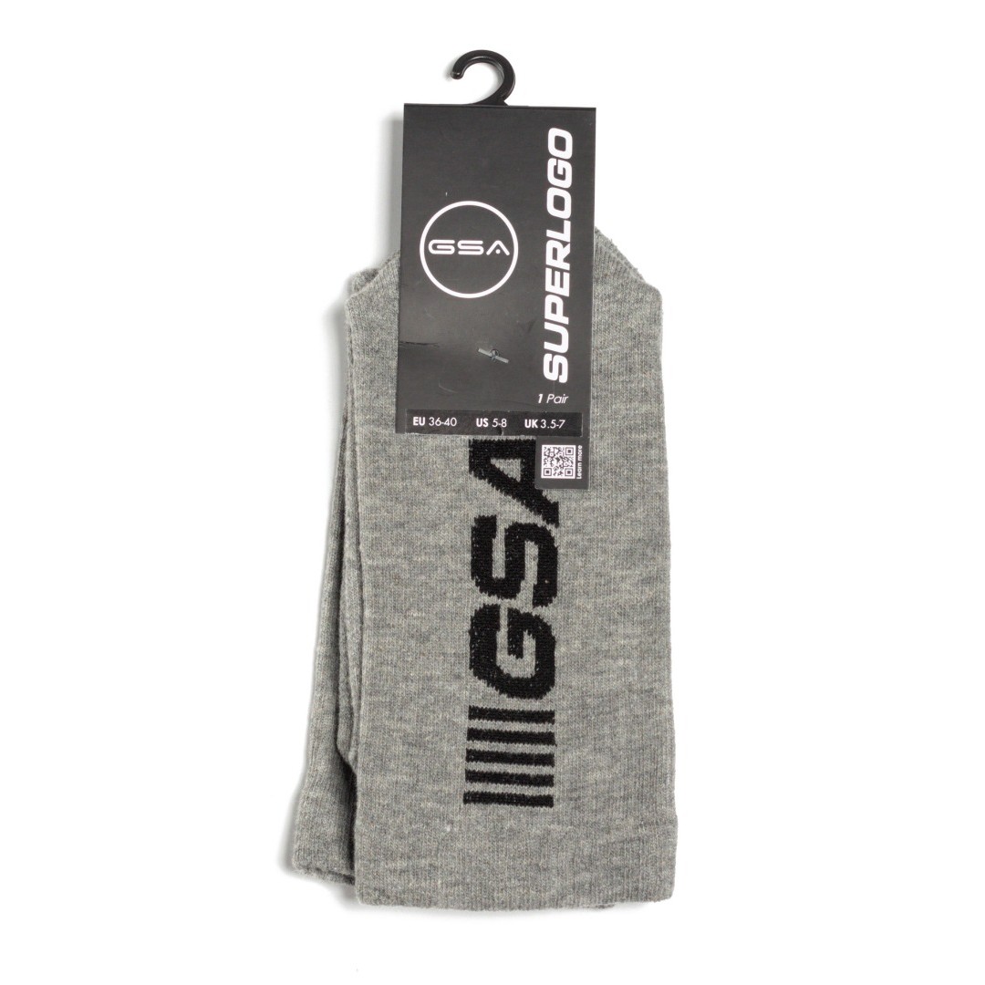 GSA SUPERLOGO SOCKS 81-1900-ΓΚΡΙ-ΜΑΥΡΟ Grey