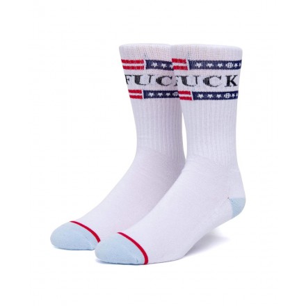 HUF 4TH OF JULY FUCK IT SOCK SK00656-WHITE Λευκό