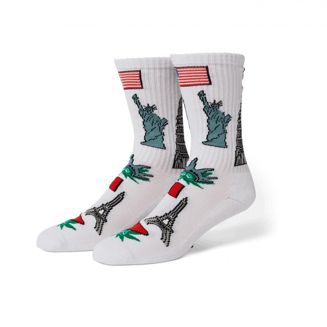 HUF GREEN BUDDY TOURIST SOCK SK00903-WHITE White