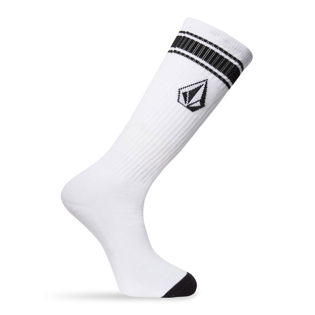 VOLCOM HIGH STRIPE SOCK PR D6312304-WHT White