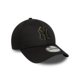 NEW ERA TEAM OUTLINE 9FORTY NEYYAN 60759089 Black Image 2