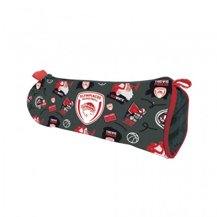 NAKAS GROUP PENCIL CASE ROUND-OLYMPIACOS BASKETBALL HP.BTS.PC.109 Ο-C