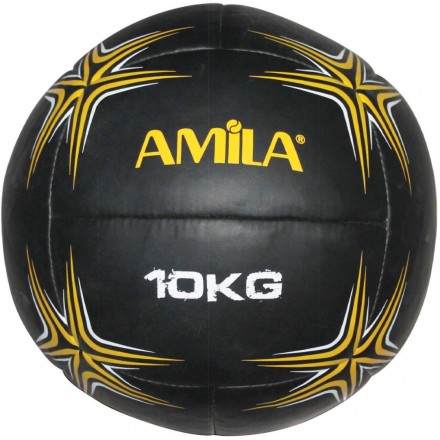 AMILA WALL BALL 10KG 94603 Μαύρο