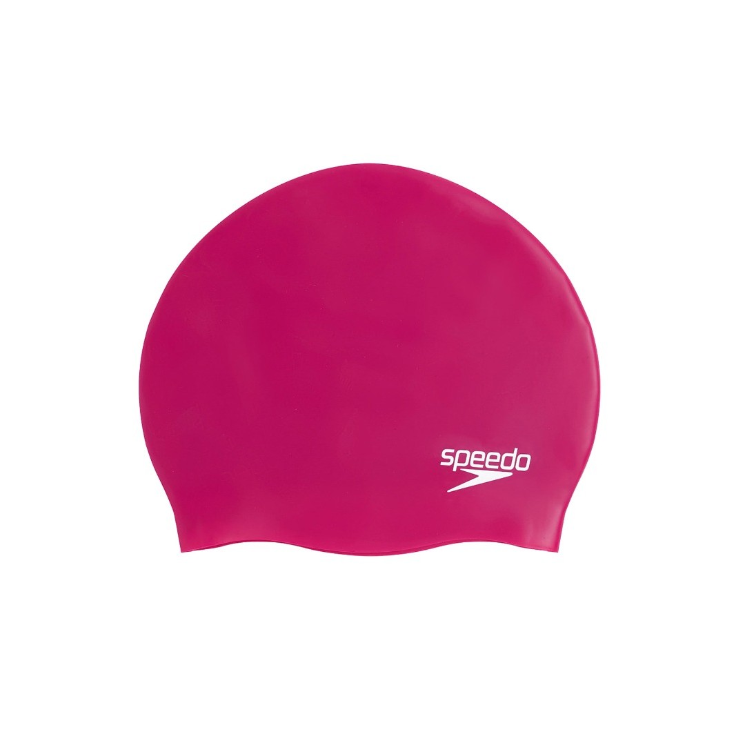 SPEEDO PLAIN MOULDED SILICONE CAP 8-70984B495 Fuchsia