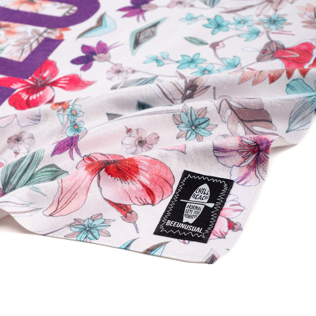 BEE UNUSUAL FLOWERS BEACH TOWEL ASW-240022-MULTICOLOR Πολύχρωμο