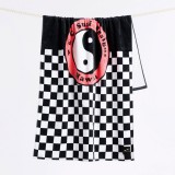 SLOWTIDE X T&C SURF COUNTRY CLASSIC BEACH TOWEL STRP018-BLACK White-Black Image 0