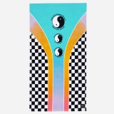 SLOWTIDE X T&C SURF TOWN & COUNTRY (GUAVA) BEACH TOWEL STRP019-GUAVA Colorful Image 1