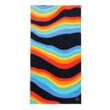 SLOWTIDE PRINTED BEACH TOWELS ROYBGIV (BLACK) STRP013-BLACK Colorful Image 