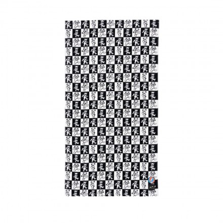 SLOWTIDE X GRATEFUL DEAD DANCE FLOOR BEACH TOWEL STRP027-BLACK White-Black