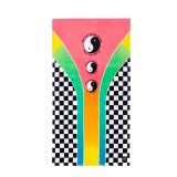 SLOWTIDE X T&C SURF TOWN & COUNTRY (GUAVA) BEACH TOWEL STRP019-GUAVA Colorful Image 