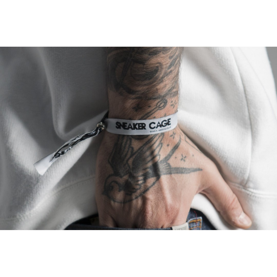SneakerCage LAS VEGAS WOVEΝ WRISTBANDS 18-30081501 Λευκό-Μαυρο