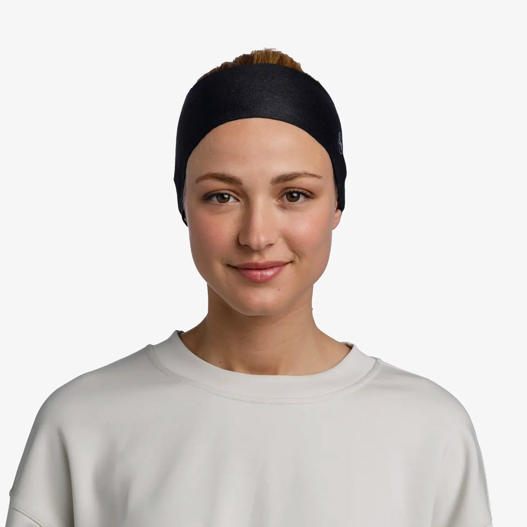BUFF THERMONET HEADBAND 132456.999.10.00-SOLID BLACK Μαύρο