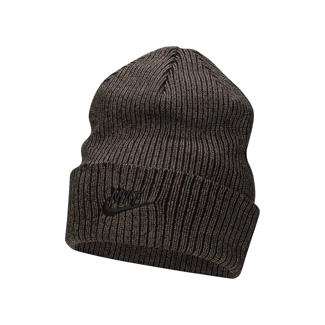 NIKE U NK PEAK BEANIE SC METALLIC L FJ8687-010 Μαύρο