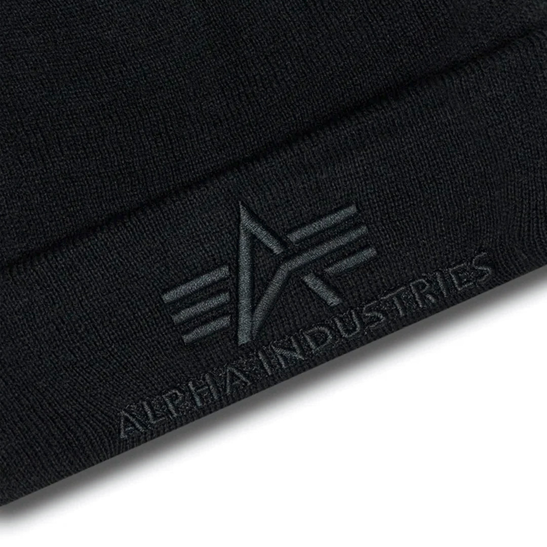 ALPHA INDUSTRIES 3D BEANIE 168910-03 Μαύρο