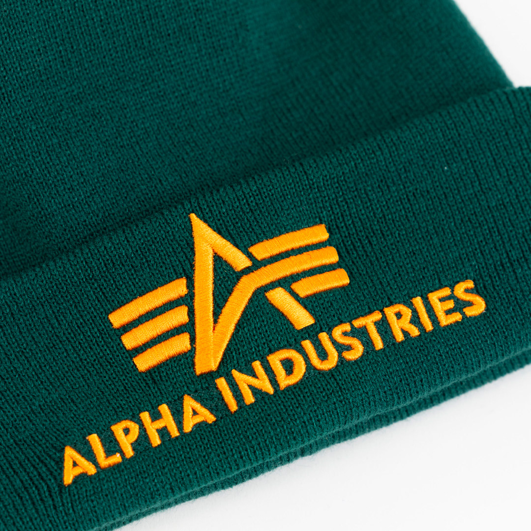 ALPHA INDUSTRIES 3D BEANIE 168910-720 Πετρόλ