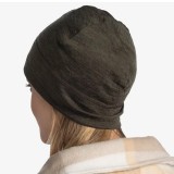 BUFF MERINO LIGHTWEIGHT BEANIE 113013.843.10.00-SOLID BARK Χακί Εικόνα 2