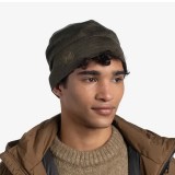 BUFF MERINO LIGHTWEIGHT BEANIE 113013.843.10.00-SOLID BARK Χακί Εικόνα 3
