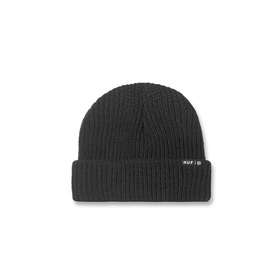 HUF ESSENTIALS USUAL BEANIE BN00060-BLACK Μαύρο