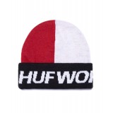 HUF STREET BLOCK BEANIE BN00107-RDWHT Πολύχρωμο Εικόνα 