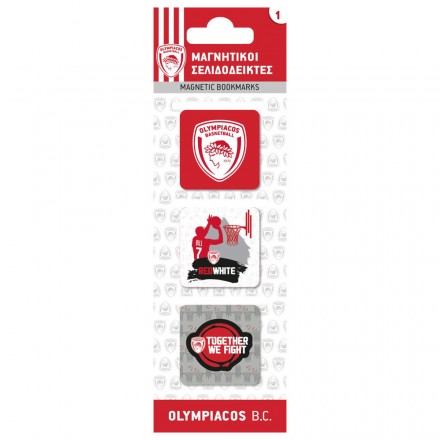 NAKAS GROUP MAGNETIC BOOKMARKS - OLYMPIACOS BASKETBALL 1 HB.MBM.00095 Ο-C