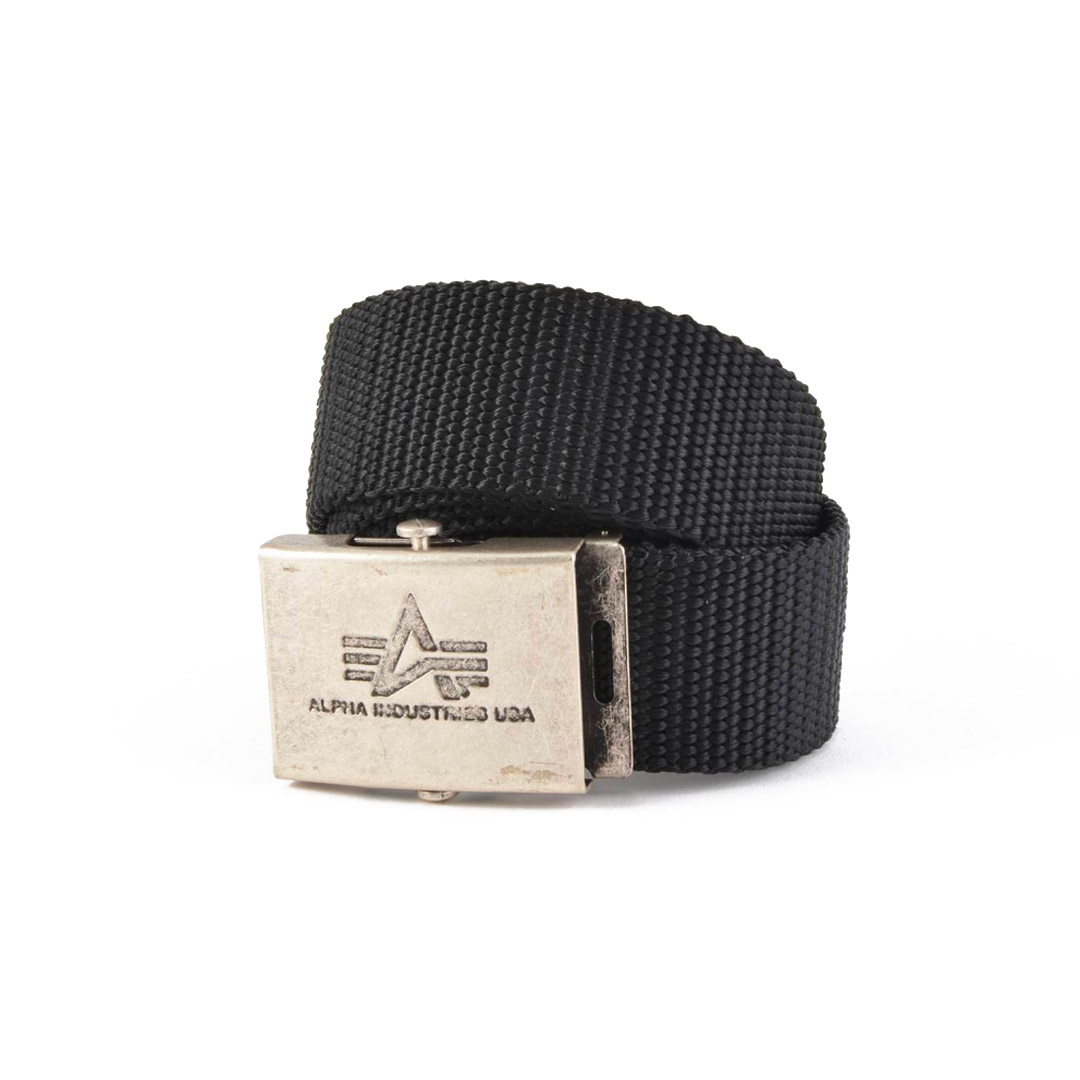 ALPHA INDUSTRIES HEAVY DUTY BELT 4CM 100906-03 Μαύρο