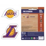 NBA PVC STICKERS 2 LOGOS TEAM 162PCS 775-21224-LOS ANGELES LAKERS Κίτρινο Εικόνα 