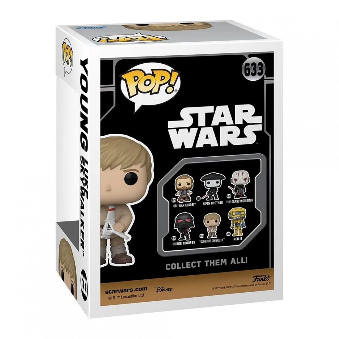FUNKO POP STAR WARS OBI-WAN KENOBI - YOUNG LUKE SKYWALKER #633 BOBBLE-HEAD VINYL FIGURE 083797 Πολύχρωμο