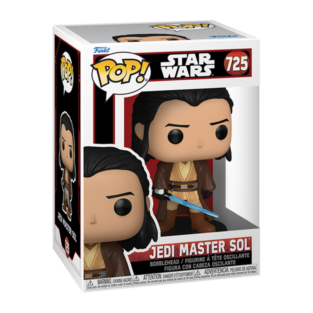 FUNKO POP DISNEY STAR WARS: THE ACOLYTE - JEDI MASTER SOL #725 BOBBLE-HEAD VINYL FIGURE 096168 Colorful