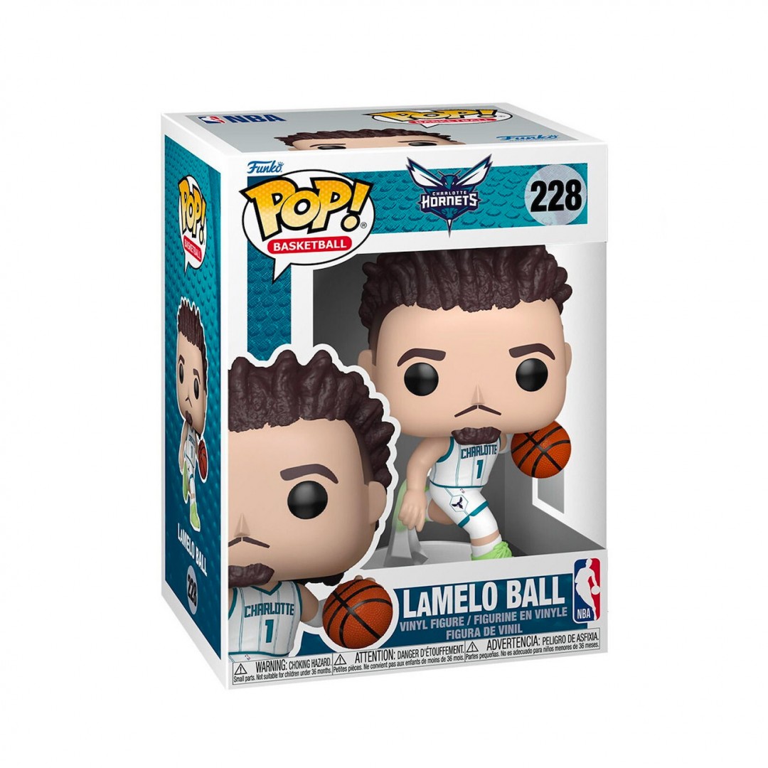 FUNKO POP BASKETBALL: CHARLOTTE HORNETS - LAMELO BALL (ASSOCIATION EDITION JERSEY) #228 VINYL FIGURE 108567 Colorful