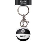 NAKAS GROUP PVC KEYCHAIN - PAOK BASKETBALL 1 / BALL HP.KCP.0010 Black Image 1