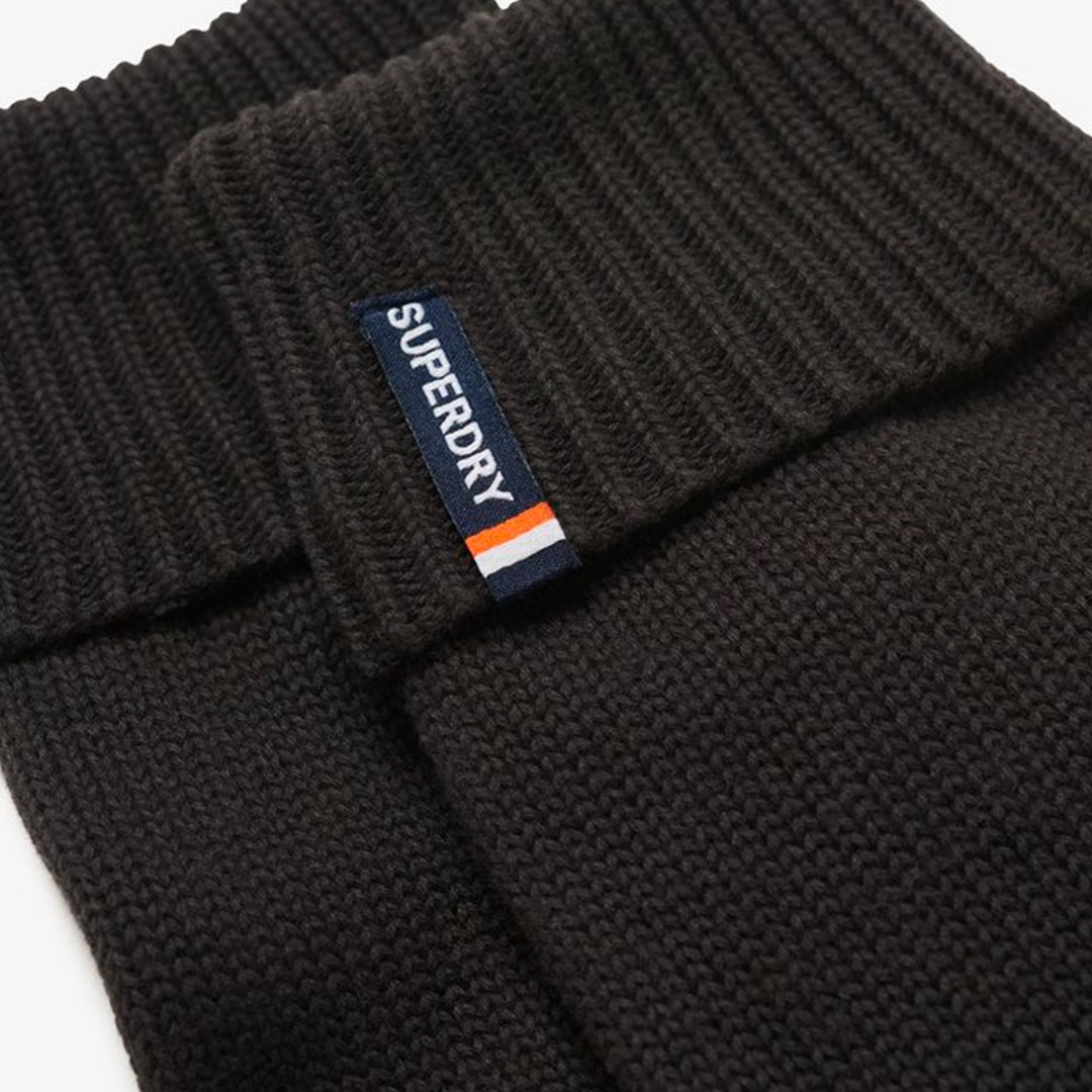 SUPERDRY D3 SDNA ESSENTIAL LOGO KNITTED GLOVES M9310076A-02A Μαύρο