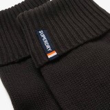 SUPERDRY D3 SDNA ESSENTIAL LOGO KNITTED GLOVES M9310076A-02A Μαύρο Εικόνα 1
