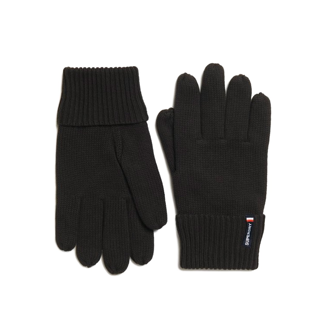 SUPERDRY D3 SDNA ESSENTIAL LOGO KNITTED GLOVES M9310076A-02A Μαύρο